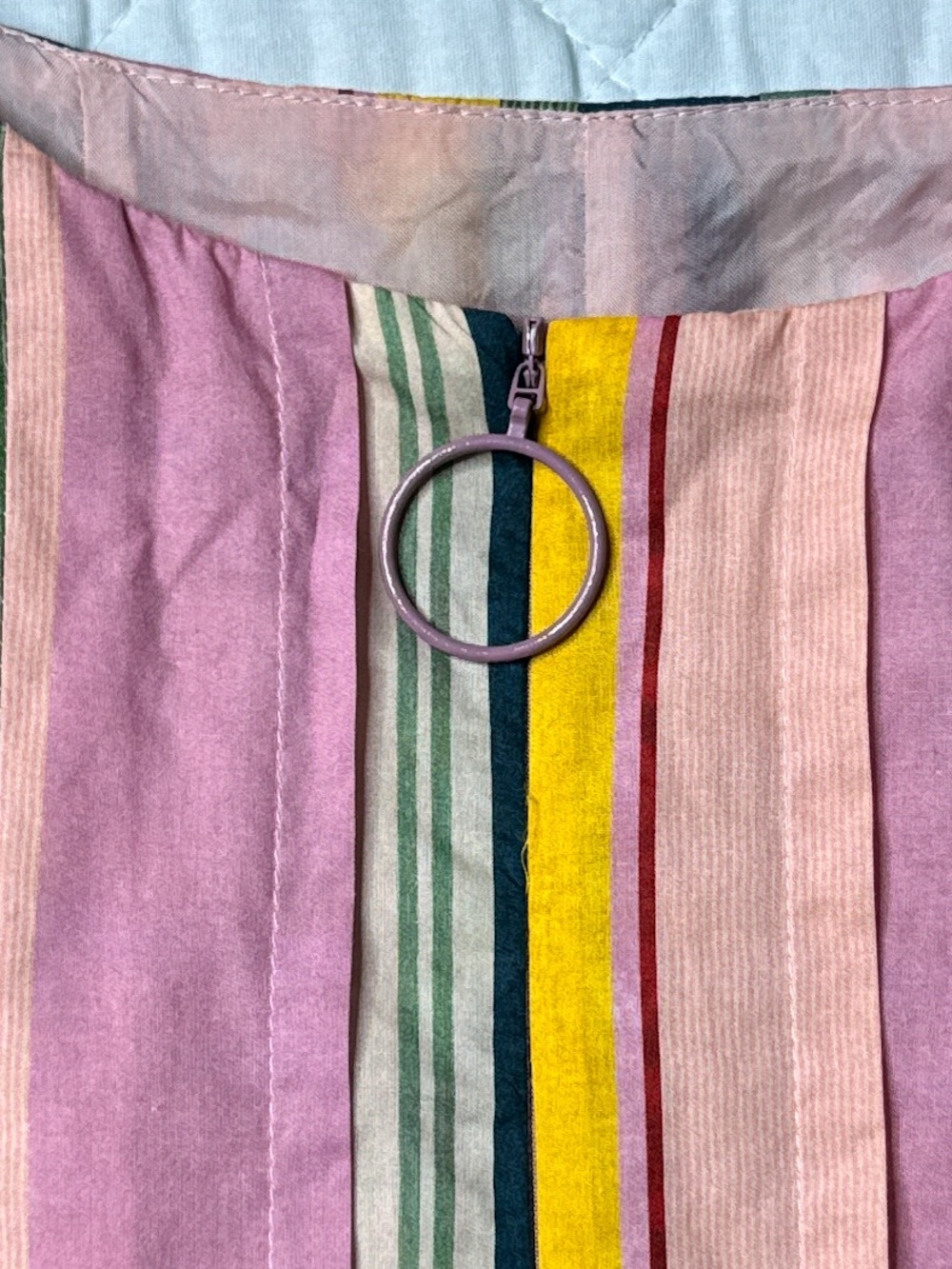 Akris Punto Mauve Deck Chair Stripe Cotton Midi Dress Multicolor Size US 12 - Picture 14 of 16